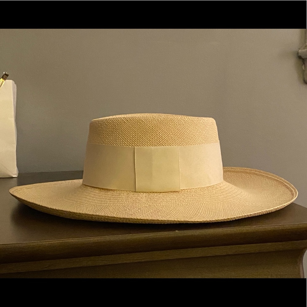 Artesano brand- Ibiza wide brim straw hat. Size large.